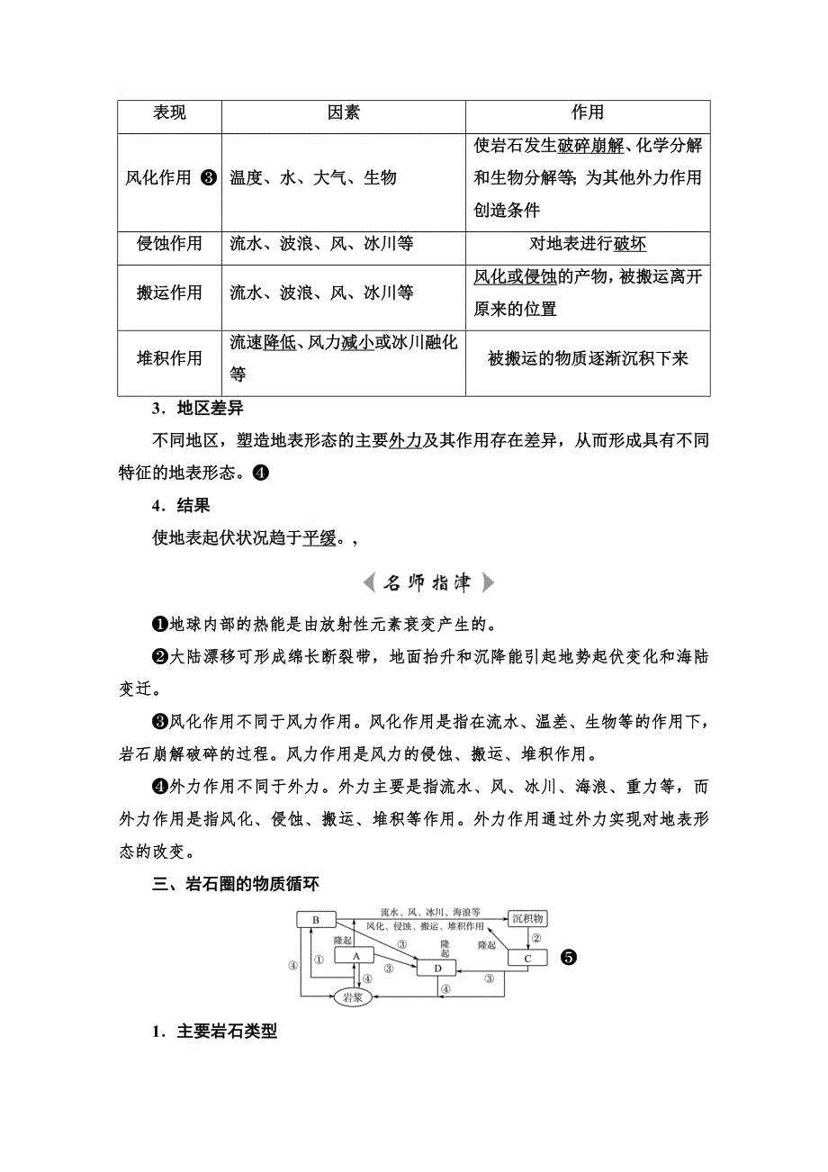 2022版新高考地理人教版一轮总复习学案：第4章 第2节　塑造地表形态的力量 WORD版含答案.doc_第2页