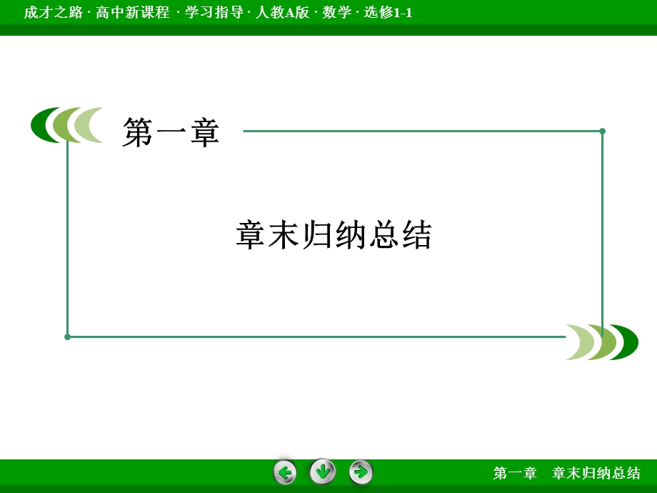 2015-2016学年高中数学人教A版选修1-1课件：第一章 常用逻辑用语 章末归纳总结1 常用逻辑用语.ppt_第3页