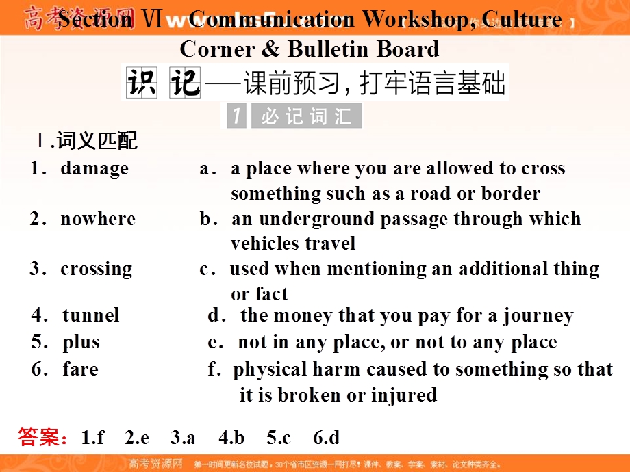 2019-2020学年同步北师大版版高中英语必修三新课改版课件：UNIT 9 WHEELS SECTION Ⅵ COMMUNICATION WORKSHOP .ppt_第1页