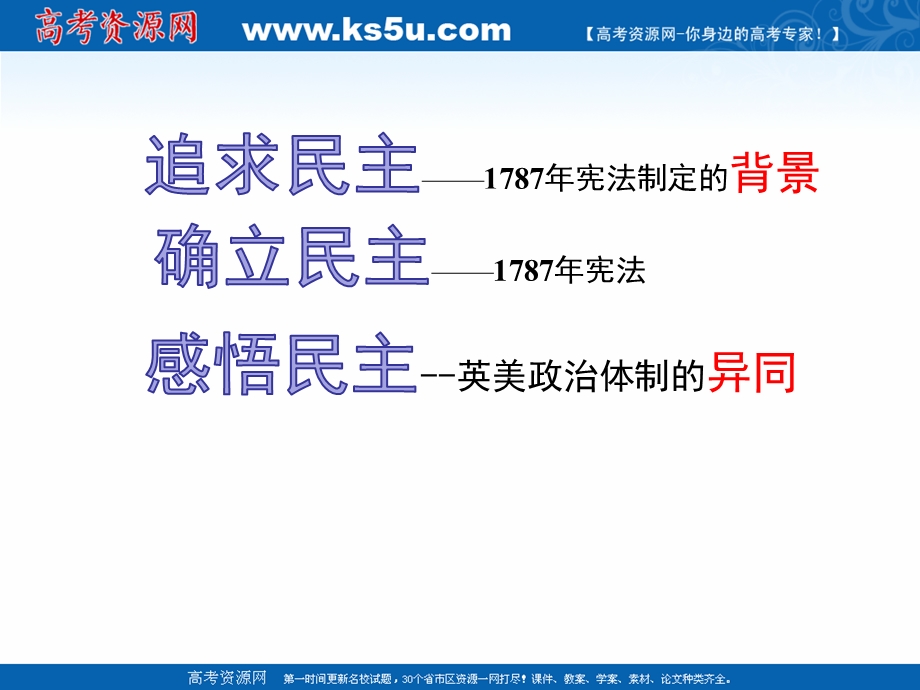 2018年优课系列高中历史岳麓版必修1 第9课 北美大陆上的新体制 课件（39张）1 .ppt_第3页