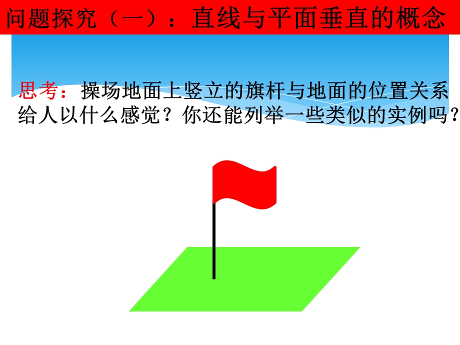 人教A版高中数学必修2第二章：2.3.1《直线与平面垂直的概念与判定》课件.ppt_第3页