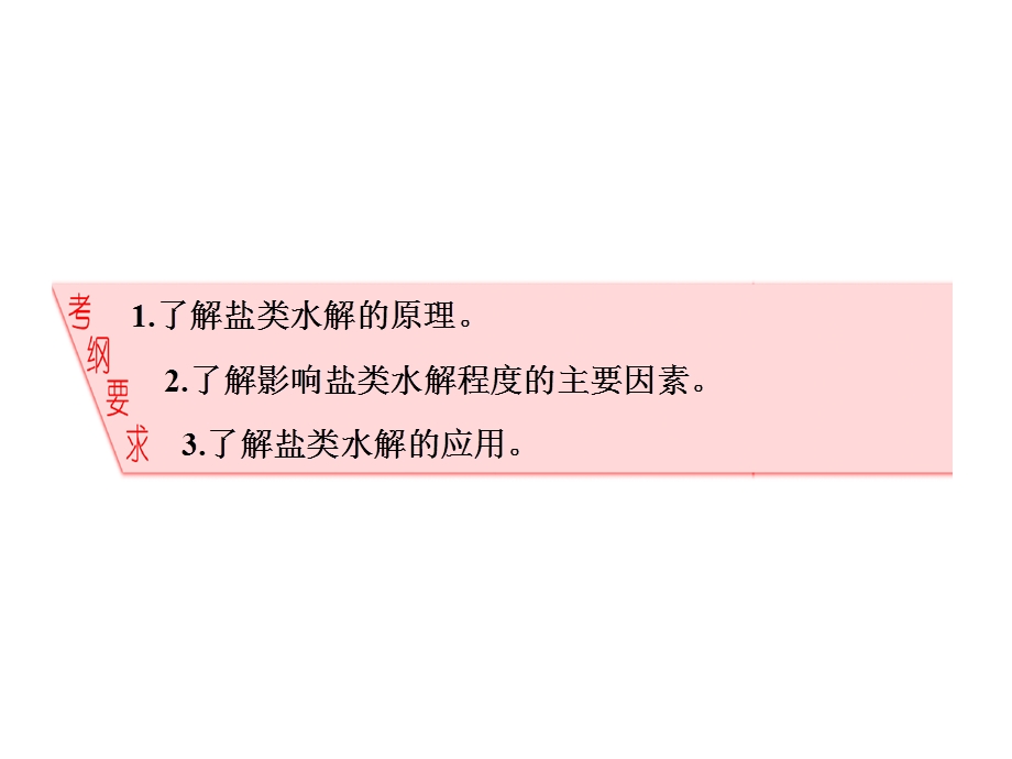 2017届鲁教版高中化学一轮复习课件：第8章第3节 盐类的水解 .ppt_第2页