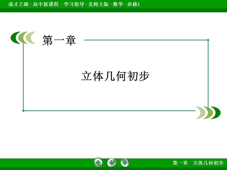 2015-2016学年高中数学北师大版必修二课件 本章归纳总结1 .ppt_第2页