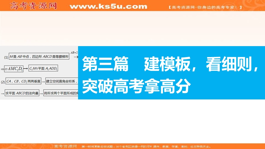 2016届高考理科数学二轮复习与增分策略课件（全国通用）审题&解题&回扣：第三篇 .ppt_第1页