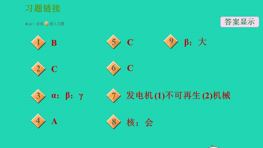 2022九年级科学下册 第6章 能源与社会 3 核能的开发与放射性防护习题课件 （新版）华东师大版.ppt_第2页