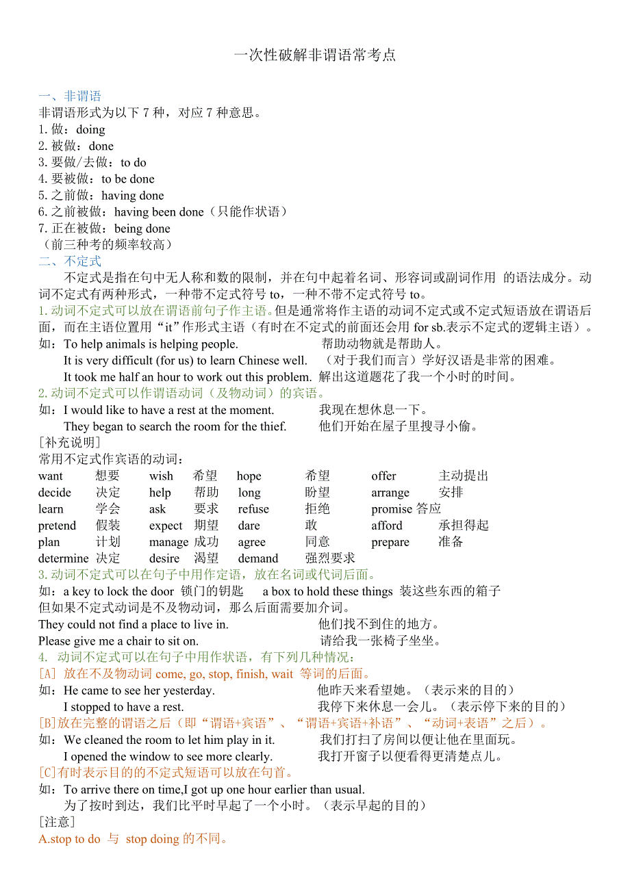 一次性破解非谓语常考点.docx_第1页