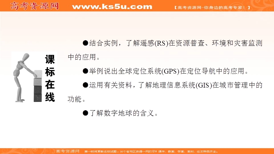 2017年《高效导学案》地理人教版必修三课件：第一单元《地理环境与区域发展》地理信息技术的应用 .ppt_第3页