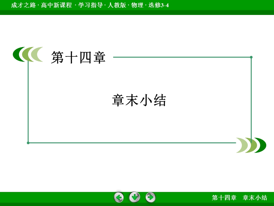 2015-2016学年高中物理人教版选修3-4课件：第14章 章末小结14 .ppt_第3页