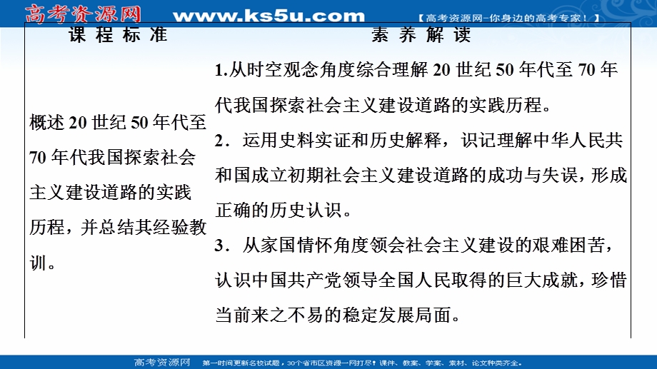 2020-2021学年北师大版历史必修2课件：第3单元 第8课　中国社会主义建设道路的探索 .ppt_第2页