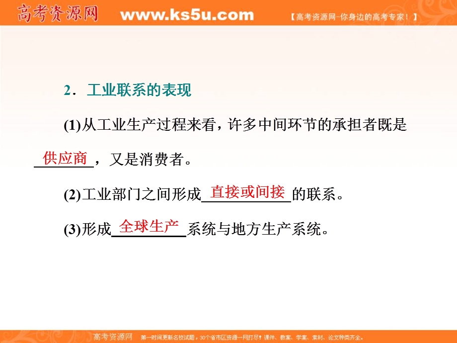 2019-2020学年同步湘教版高中地理必修二培优课件：第三章 第三节　第2课时　工业联系和工业区域 .ppt_第2页