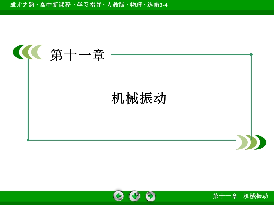 2015-2016学年高中物理人教版选修3-4课件：第11章 第4节《单摆》 .ppt_第2页