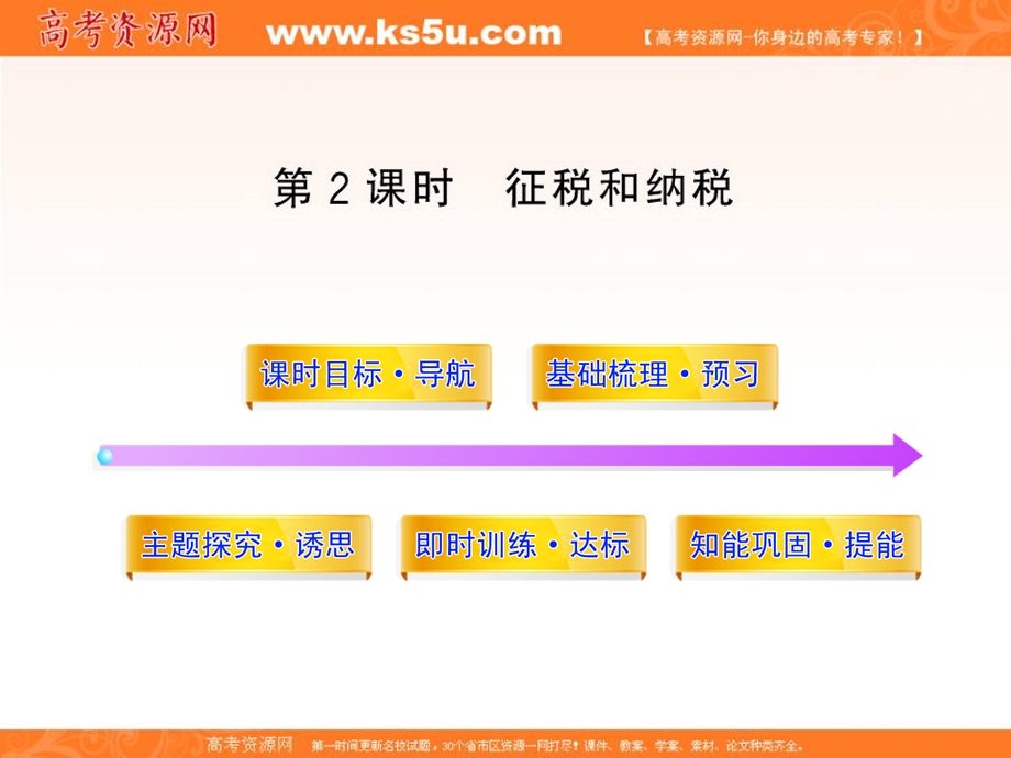 11-12高一政治课时讲练通课件：3.8.2征税和纳税（人教版必修1）.ppt_第1页