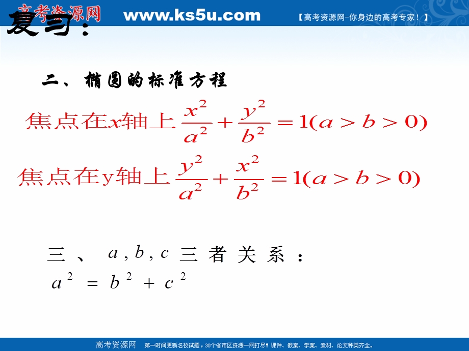 2018年优课系列高中数学人教B版选修2-1 2-2-2 椭圆的几何性质 课件（17张）1 .ppt_第3页