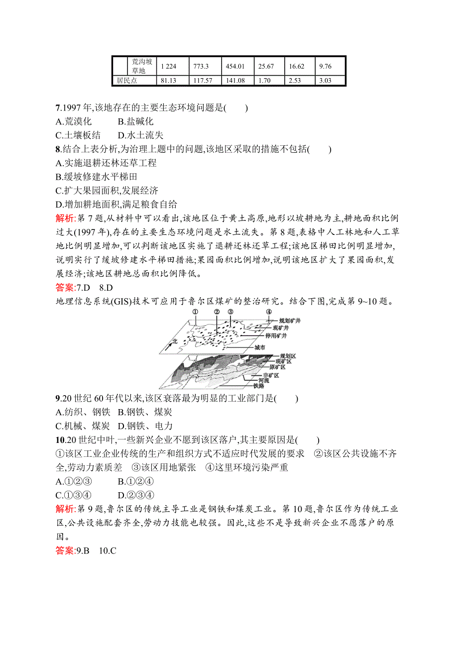 2015-2016学年高二地理鲁教版必修3单元测评：第三单元　区域资源、环境与可持续发展 A WORD版含解析.docx_第3页