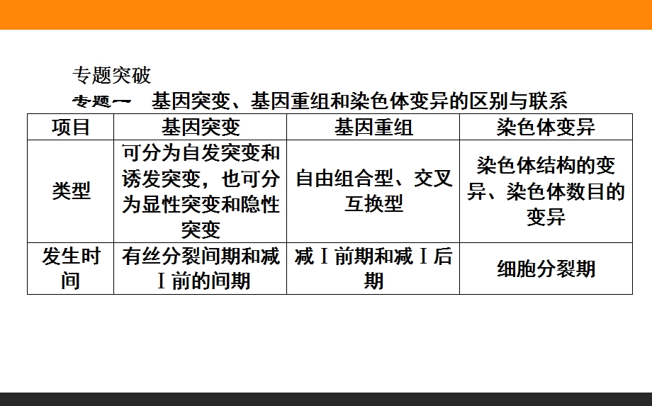 2015-2016学年高中生物人教版必修2课件：5章《基因突变及其他变异》章末 .ppt_第3页