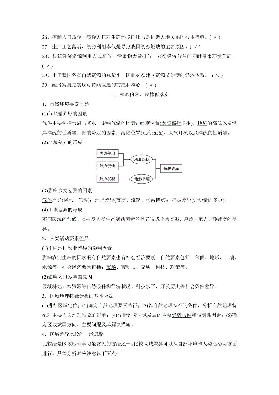 2015-2016学年高二地理鲁教版必修三同步学案：考前回扣　夯基提能（一） WORD版含解析.docx_第2页