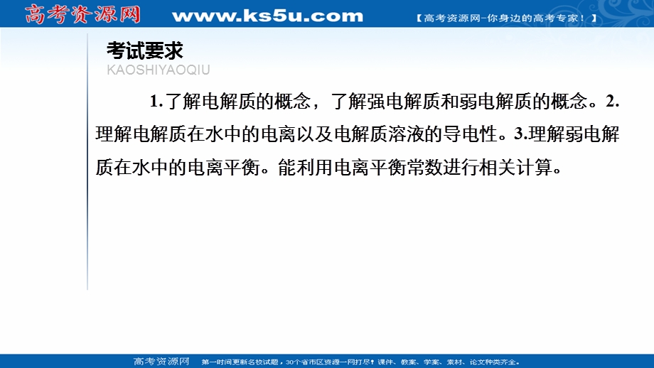 2021届新高考化学一轮复习（选择性考试A方案）课件：第8章 第1节　弱电解质的电离平衡 .ppt_第2页