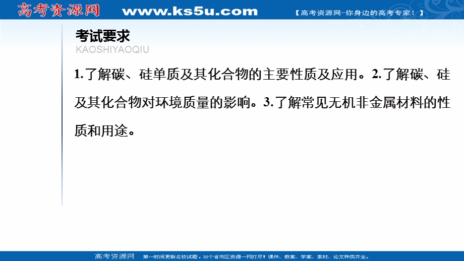 2021届新高考化学一轮复习（选择性考试A方案）课件：第4章 第1节 碳、硅及无机非金属材料 .ppt_第2页