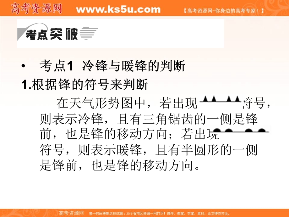 2013届高考中图版地理一轮复习课件：1.2.3 大气的热状况与大气运动――几种重要的天气系统.ppt_第3页