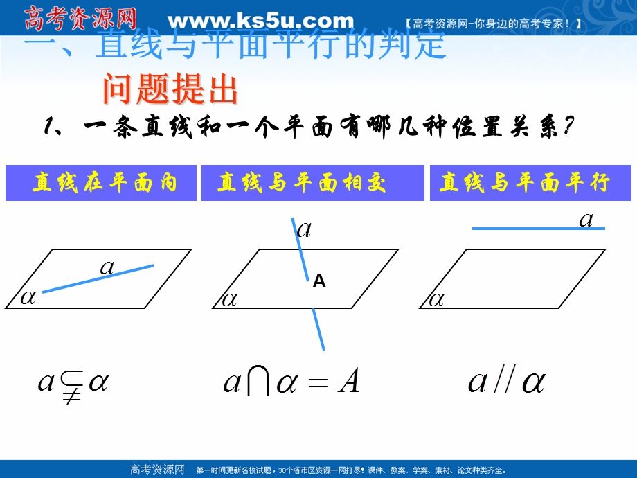 2018年优课系列高中数学北师大版必修二 1-5-1平行关系的判定 课件 （15张） .ppt_第2页