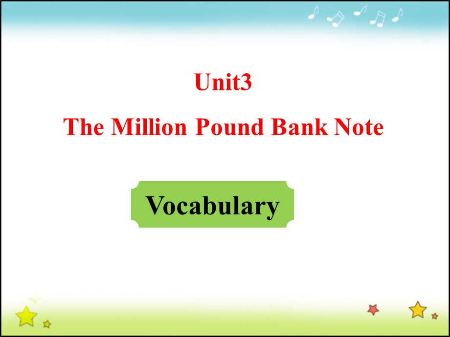 2015-2016学年高中英语人教版必修三课件：UNIT 3 PERIOD 2 VOCABULARY .ppt_第1页