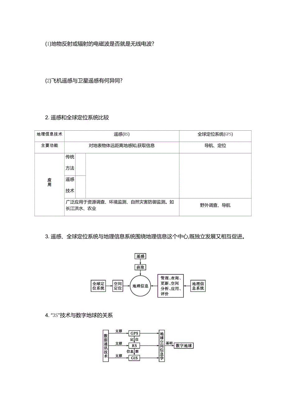 2019-2020学年地理高中人教版必修3学案：1-2 地理信息技术在区域地理环境研究中的 .docx_第3页