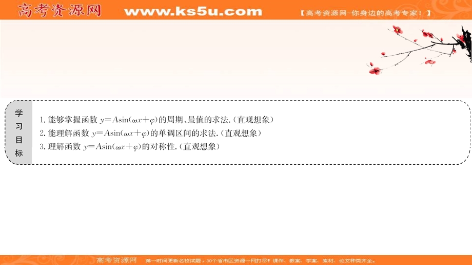 2020-2021学年北师大版数学必修4课件：1-8 函数Y=ASIN（ΩX Φ）的图像与性质（二） .ppt_第2页