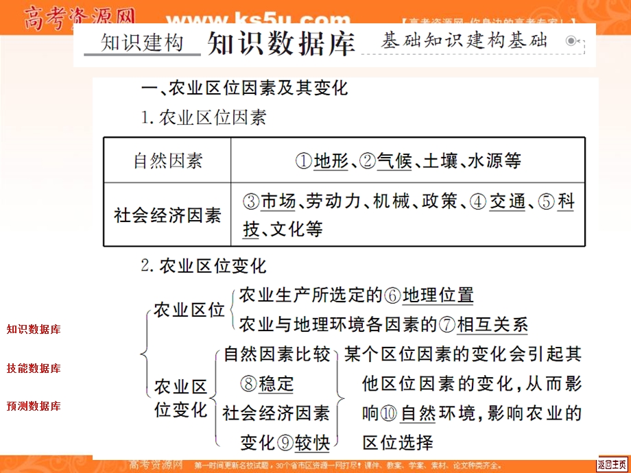 2012届高考地理中原首辅一轮复习课件：8.1农业的区位选择.ppt_第2页