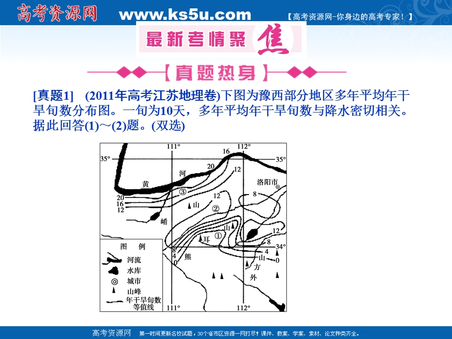 2012届高考地理二轮复习课件： 专题五 人类与地理环境协调发展 第2讲 自然资源和自然灾害对人类活动的影响.ppt_第2页