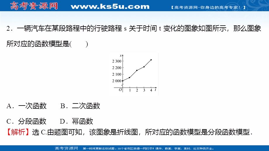 2021-2022学年高一人教A版数学必修1练习课件：3-2-2第1课时一次函数、二次函数、幂函数模型的应用举例 .ppt_第3页