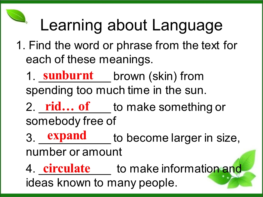 2015-2016学年高一英语人教版必修四课件：UNIT 2 4-SB-LEARNING ABOUT LANGUAGE & WB .ppt_第2页