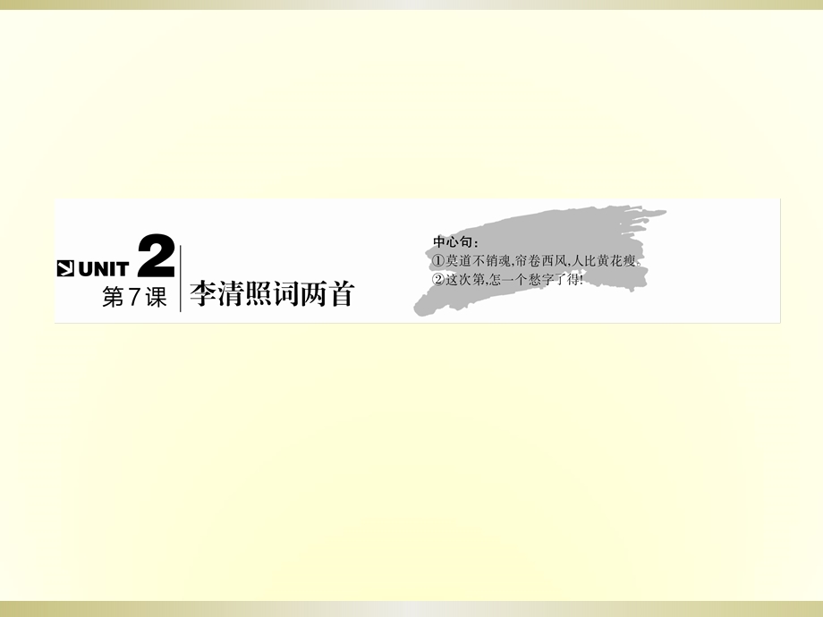 2019-2020学年人教版高中语文必修四教学课件：7第7课　李清照词两首 .ppt_第2页