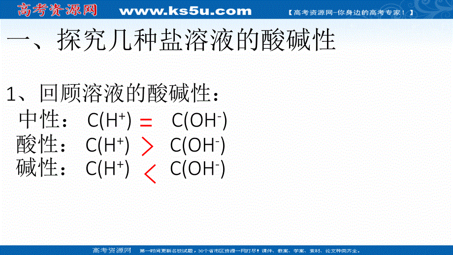 2018年优课系列高中化学人教版选修四 3-3 盐类的水解 课件（16张）1 .ppt_第2页