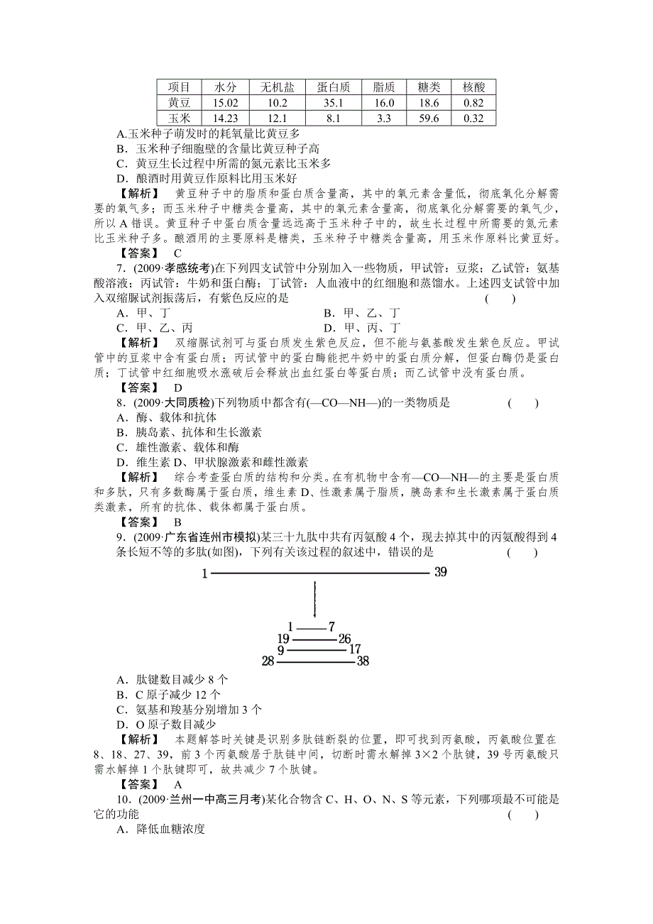 [原创]2012届高考生物第一轮专题讲练测试题2.doc_第2页