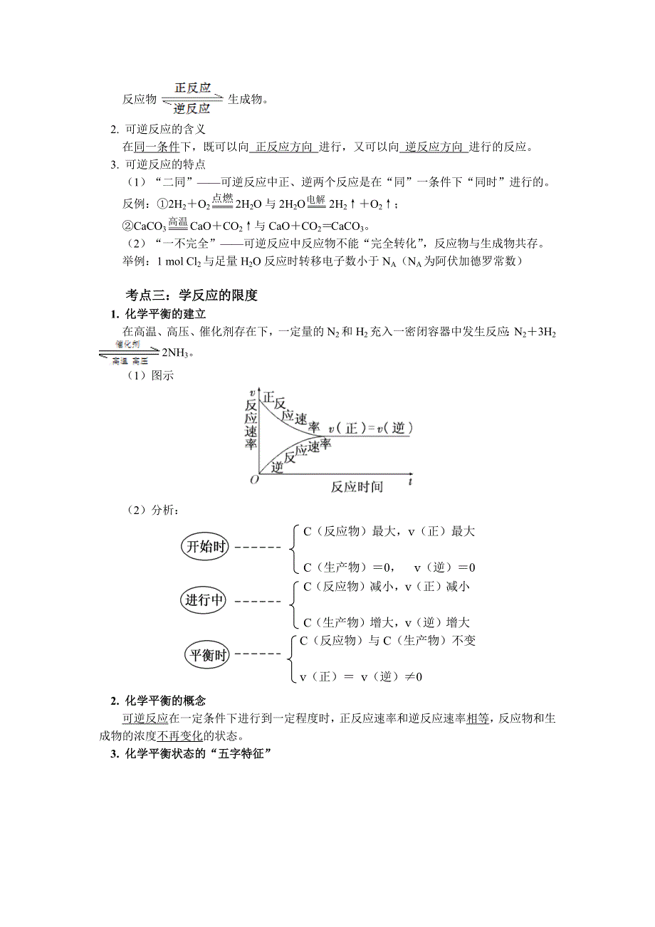 2018苏教版化学必修二：专题2 第一单元 化学反应速率与反应限度3 解惑化学反应的限度（学案） WORD版含答案.docx_第2页