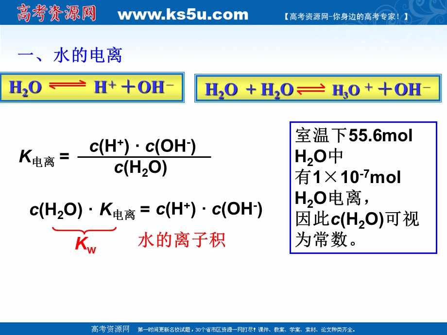 2018年优课系列高中化学人教版选修四 3-2 水的电离和溶液的酸碱性 课件（15张）1 .ppt_第3页