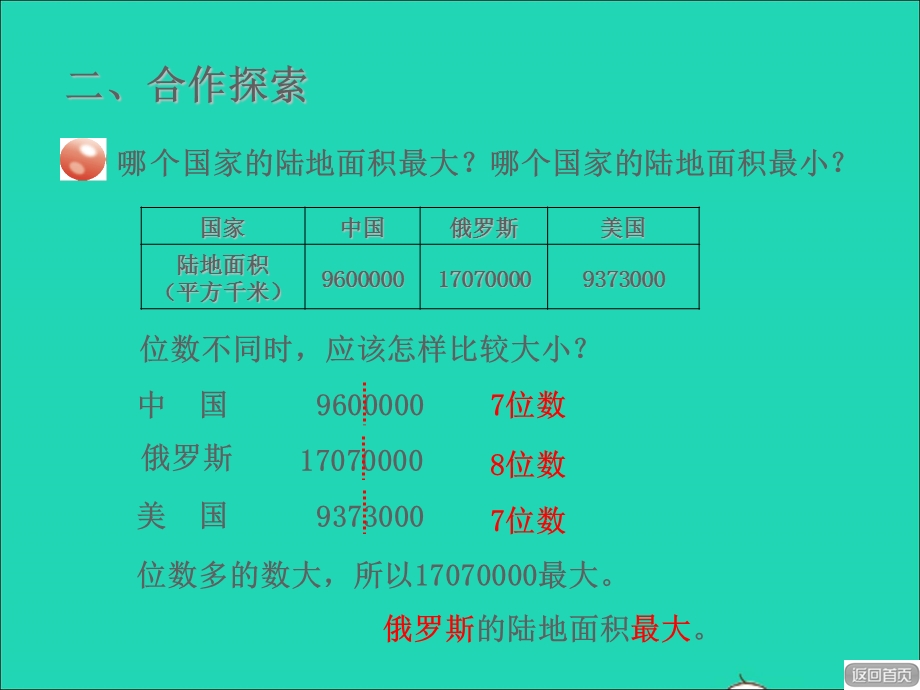 2021四年级数学上册 第1单元 大数知多少——万以上数的认识第5-6课时（万以上数的大小比较和改写）授课课件 青岛版六三制.ppt_第3页