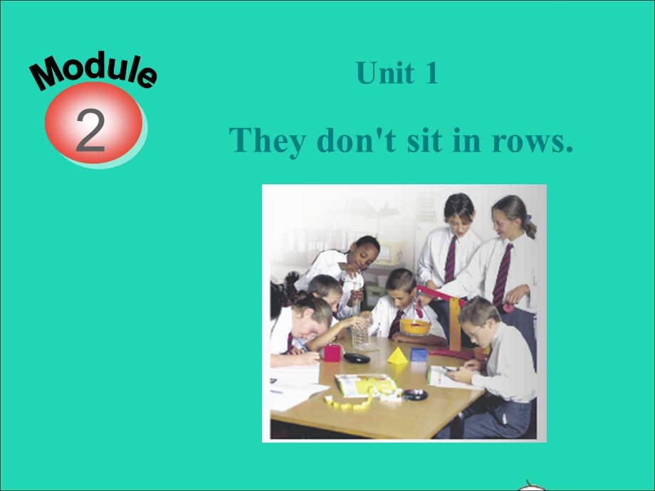 2022九年级英语下册 Module 2 Education Unit 1 They don't sit in rows教学课件 （新版）外研版.ppt_第2页