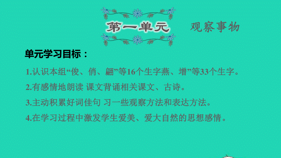 2022三年级语文下册 第1单元复习课件 新人教版.ppt_第1页