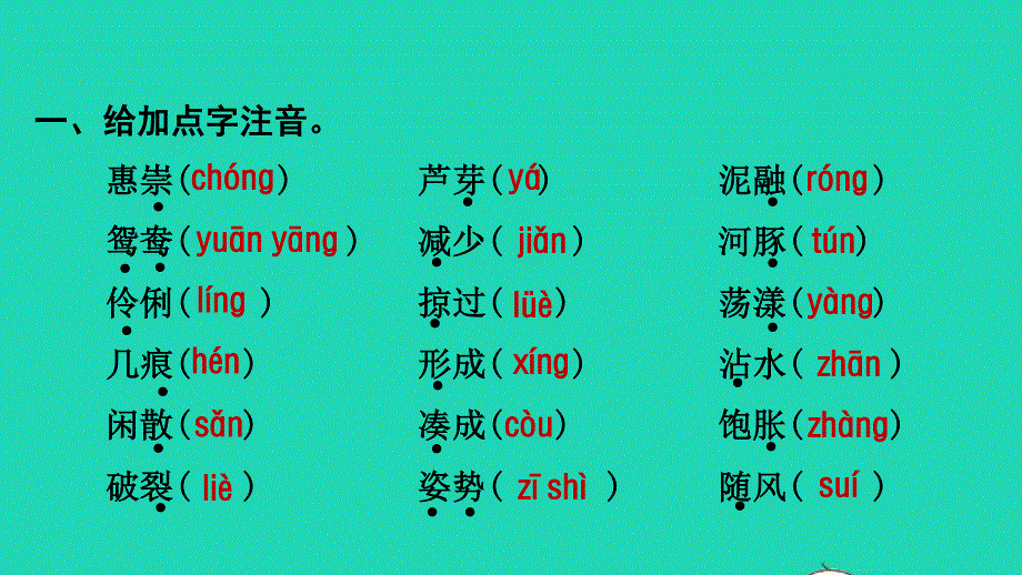 2022三年级语文下册 第1单元复习课件 新人教版.ppt_第2页