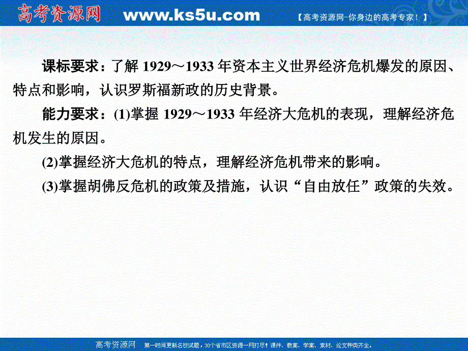 2020-2021学年人民版历史必修2作业课件：6-1 “自由放任”的美国 .ppt_第3页