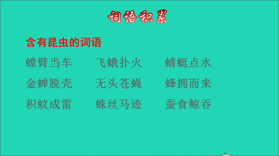 2022三年级语文下册 第1单元 第4课 昆虫备忘录拓展积累课件 新人教版.ppt_第2页