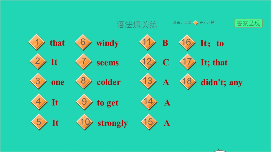 2022九年级英语下册 Module 2 Environmental problems Unit 4 Natural disasters课时3 Grammar习题课件 牛津深圳版.ppt_第2页