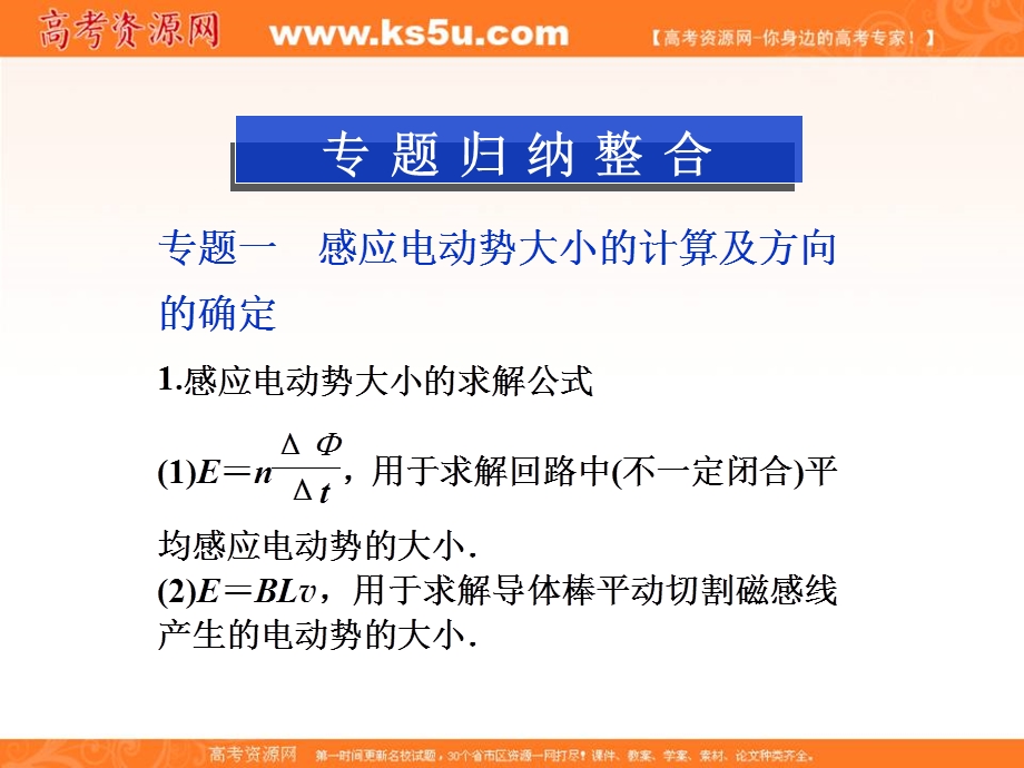 2013届高三物理一轮复习课件：第1到6讲综合演练 （沪科版选修3-2）.ppt_第2页