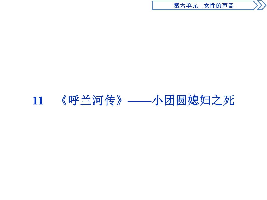 2019-2020学年人教版高中语文选修中国小说欣赏课件：11　《呼兰河传》——小团圆媳妇之死 .ppt_第2页