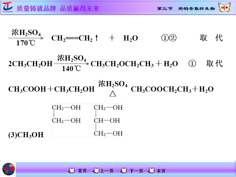 2016届高考化学第一轮复习课件：第三节 烃的含氧衍生物 习题讲解.ppt_第2页