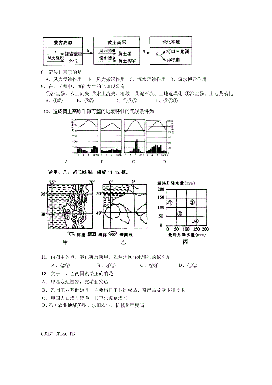 11-12学年高三地理复习 地理精练44.doc_第2页