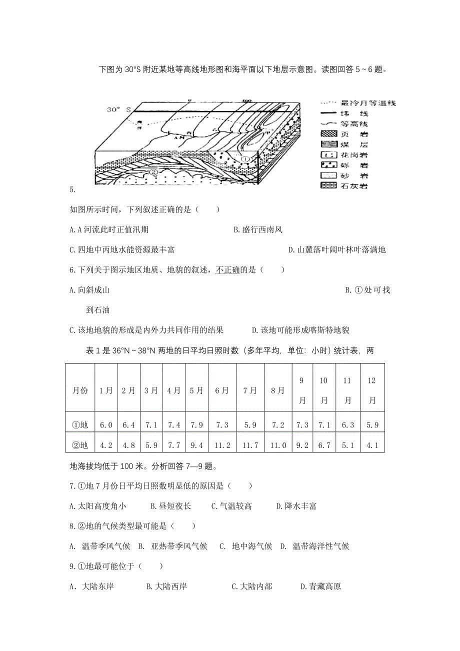 11-12学年高三地理复习：拓展精练36.doc_第2页