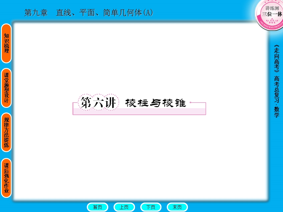 [原创]2012高考数学复习第九章直线、平面、简单几何体（A）9(A)-6.ppt_第1页