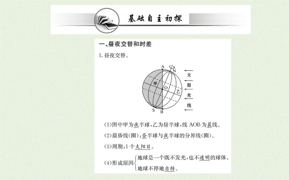 2021-2022学年新教材高中地理 第一章 地球的运动 第二节 地球运动的地理意义 第1课时课件 新人教版选择性必修1.ppt_第3页